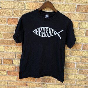 Thrasher Fish Big Logo T Shirt Medium